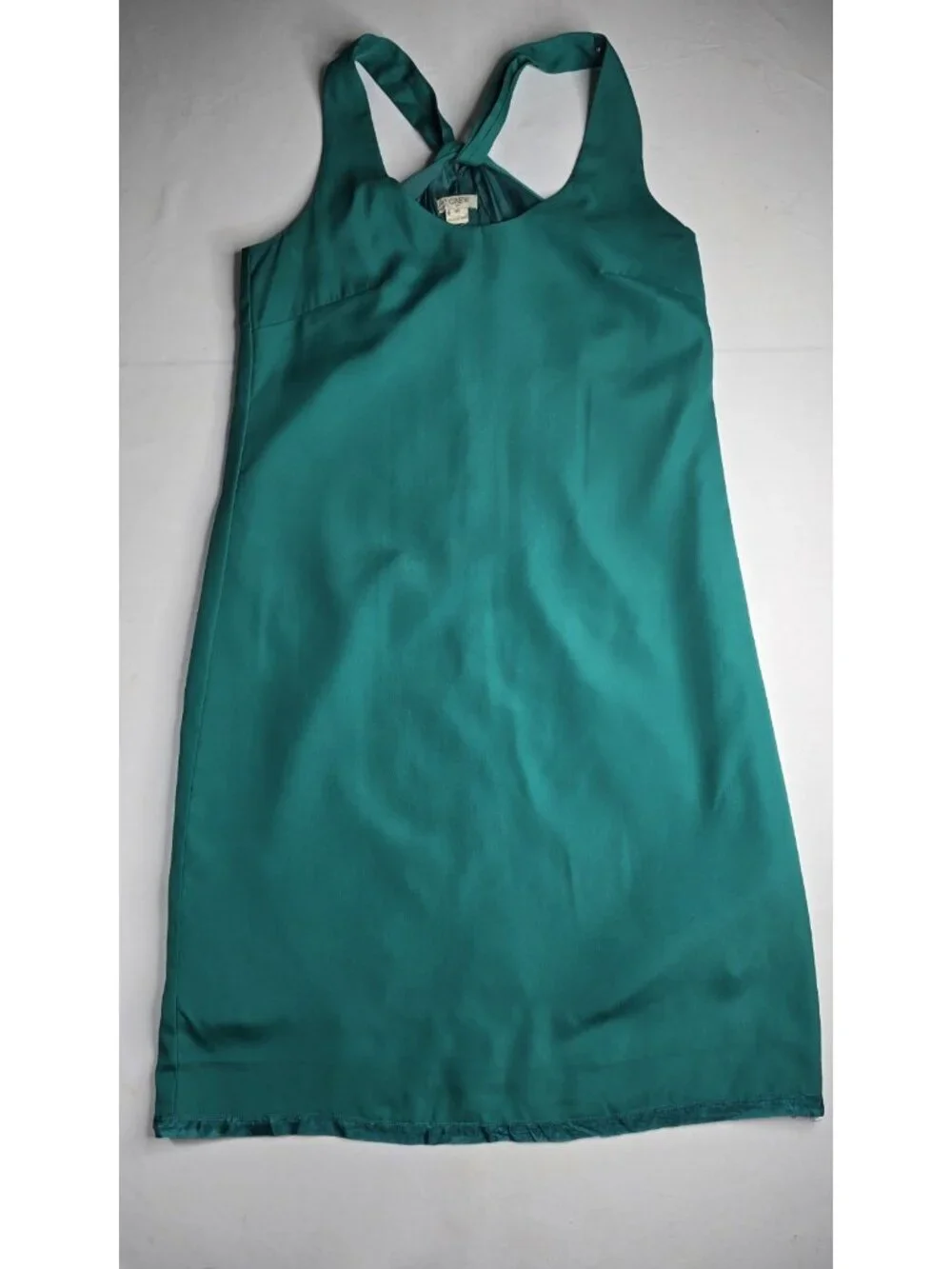 J. Crew Green Cross Back Shift Dress Size 00